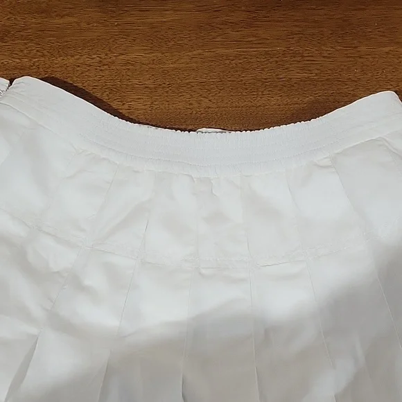 Madewell Pleated Midi Skirt in 100% Cotton Poplin NV576 White Size 6 NWT - Picture 8 of 8